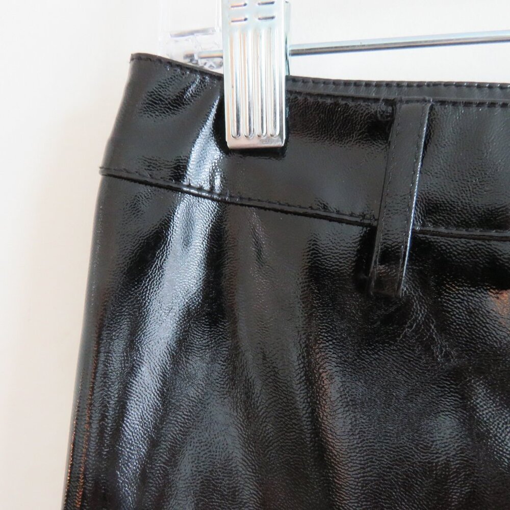 I.AM.GIA Nikole Black Faux Vegan Patent Leather Pants - Women's Size M NWT - Picture 7 of 14